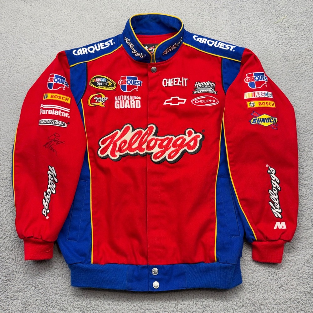 Chase Authentics Mens Medium NASCAR Mark Martin Kellogg's Carquest Racing Jacket